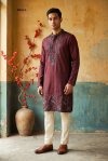 Outluk Wedding Vol 55 Lachaka Silk Mens Kurta With Pajama
